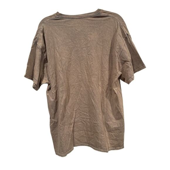 Pink Floyd Washed Brown Graphic T-Shirt NWT Wish You Were Here Extra Large - Picture 2 of 4